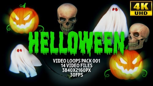 Pacote de loops de vídeo Helloween 001