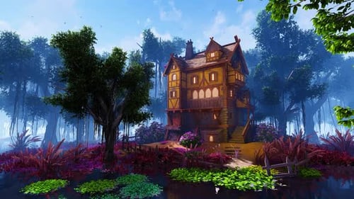 Fairy house by the river