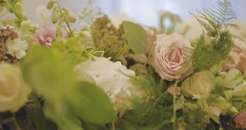 Close up of a Romantic Floral Arrangement
