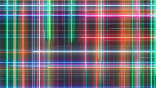 Vibrant Neon Lines Abstract Geometric Grid Background
