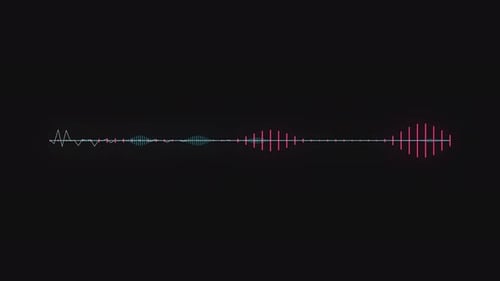 Dynamic Neon Audio Waveform Visualizer