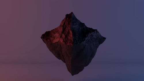Abstrakte Hintergrund-Animation Ripple-Objekt mit Welleneffekt auf farbigem Hintergrund