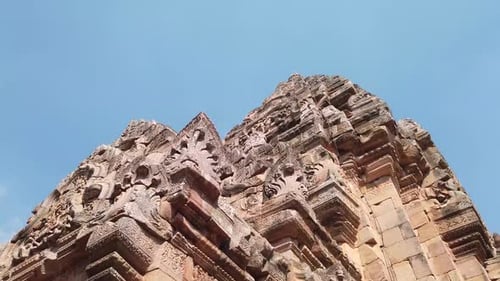 Ancient Prasat Hin Phnom Rung (Phnom Rung Rock Castle), The Historical Landmark of Burirum Province,
