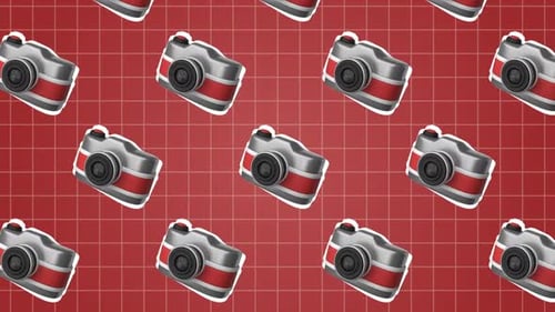 Camera 3D Animation Background