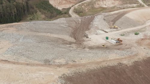 City Waste Dump Site with Landfill Of Garbage