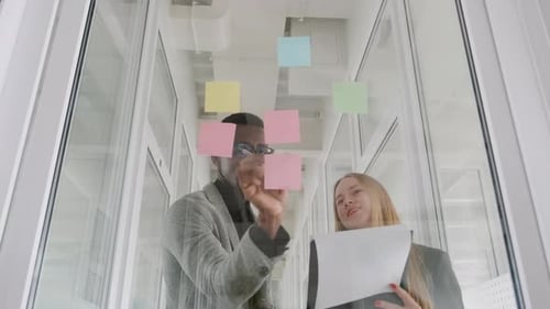 Teamwork and Brainstorming in Modern Office