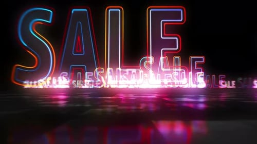 Promoção de venda: animação hiperespacial abstrata em loop