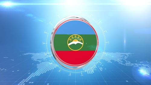 Futuristic Metallic Circle Reveal for Broadcast