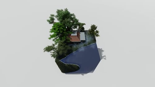 Isometric beachside