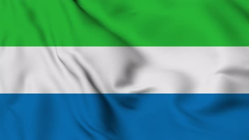 Sierra flag seamless closeup waving animation
