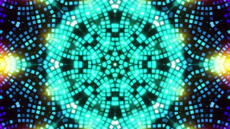 Vibrant Disco Ball with Colorful Light Rays and Falling Confetti ...