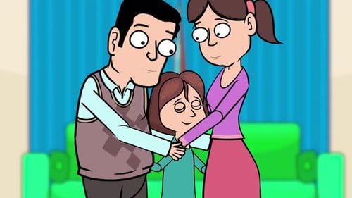 Happy Cartoon Family Portrait Animation