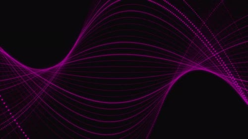 Glowing Pink Wave Pattern Animated Background