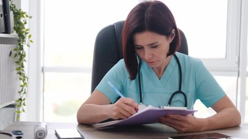 Woman Doctor in the Clinic