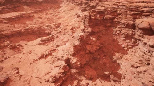 Aerial Grand Canyon in the Fog