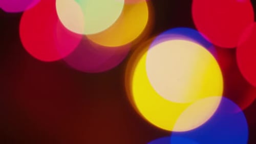 Abstract Bokeh Lights Background, Colorful Dreamy Effect