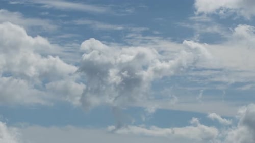 Clouds Forming in the Blue Sky
