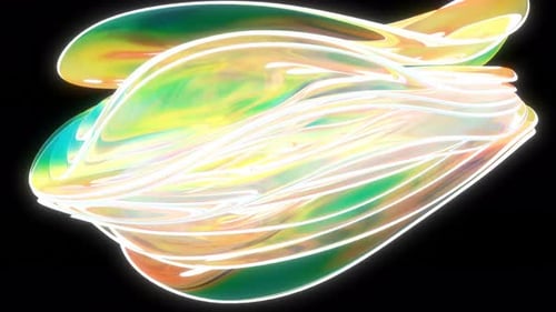 Color Wave Fluid Art Abstract Back Intro Motion Graphic