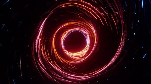 Vj Loop Tunnel Background Of The Sci Fi Travel Through The Galaxy 4K