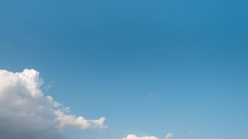Zeitraffer eines blauen Himmels