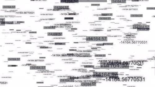 Flowing Digital Numbers Data Stream Abstract Background