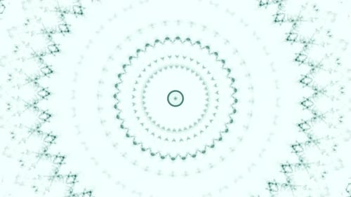 Patrones de tinta de secuencia de caleidoscopio. Fondo abstracto de Motion Graphics en blanco y azul 4k. O para ti