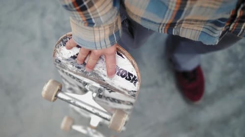 Close Up Macro Shot of Skate Wheel Skateboard Extreme Sport