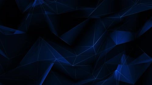 Abstract Blue Geometric Network Technology Background Loop