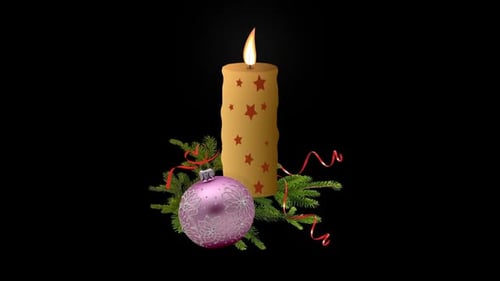 Weihnachtskerzen-Schleife