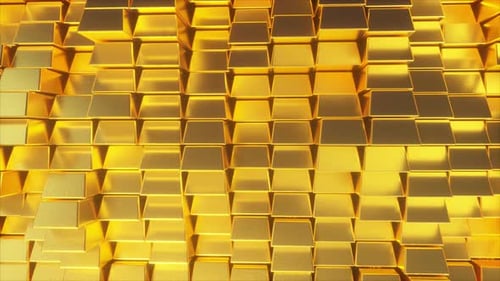 Animated Gold Bars Wall Loop Background
