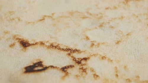 Confection surface ready to be filled and rolled for tasty dessert 4K 2160p 30fps UltraHD footage -