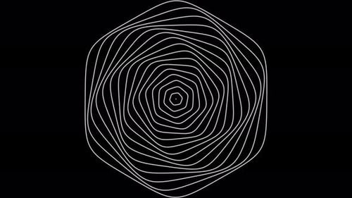 Gleiche weniger Loop-Linien-Wellenmuster-Animation. Vd 1743