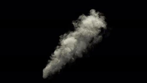 Realistic Volumetric Smoke Plume Rising Effect
