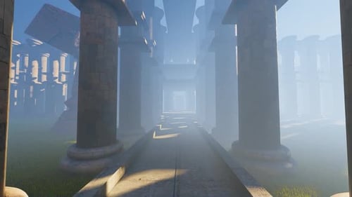 Der Tempel am Morgen