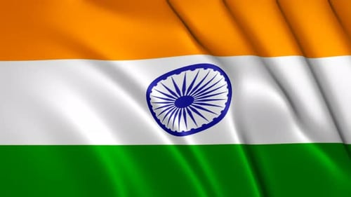 Flagge Indiens, 4K