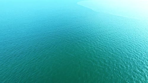 4K aerial drone view of beautiful sea waves, Flight over sea.