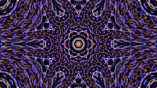 Energetic Abstract Kaleidoscope Tunnel Background Animation
