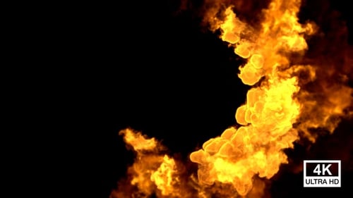 Dynamic Fire Burst Transition Effect