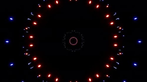 Neon Fireworks Light Particles 4K Loop 01