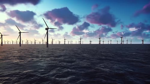 Windmill Farm at Sunrise