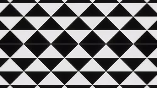 Abstract Geometric Black and White Triangle Pattern Animation