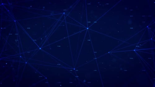 Digital Network Connection Loop Background