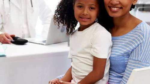 Mother and Child at a Doctor's Appointment