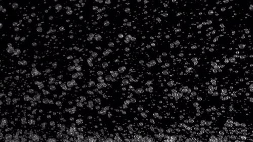 Abstract Transparent Bubbles Rising Seamless Loop