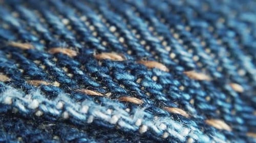 Close up Blue Jean Fabric Texture
