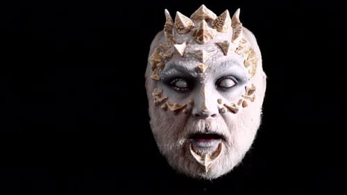 Man with Fantasy Makeup and Bone-Like Adornments