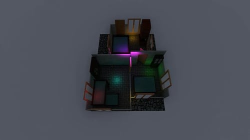 Isometric bedroom
