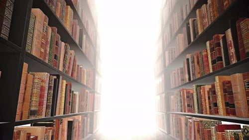 On The Library Shelf 05 4K