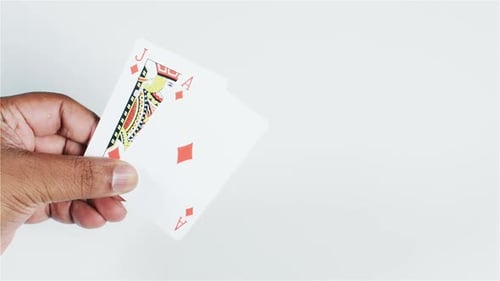 Black Jack Hand Diamonds