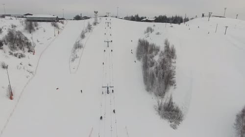Ski Resort in the Winter Season